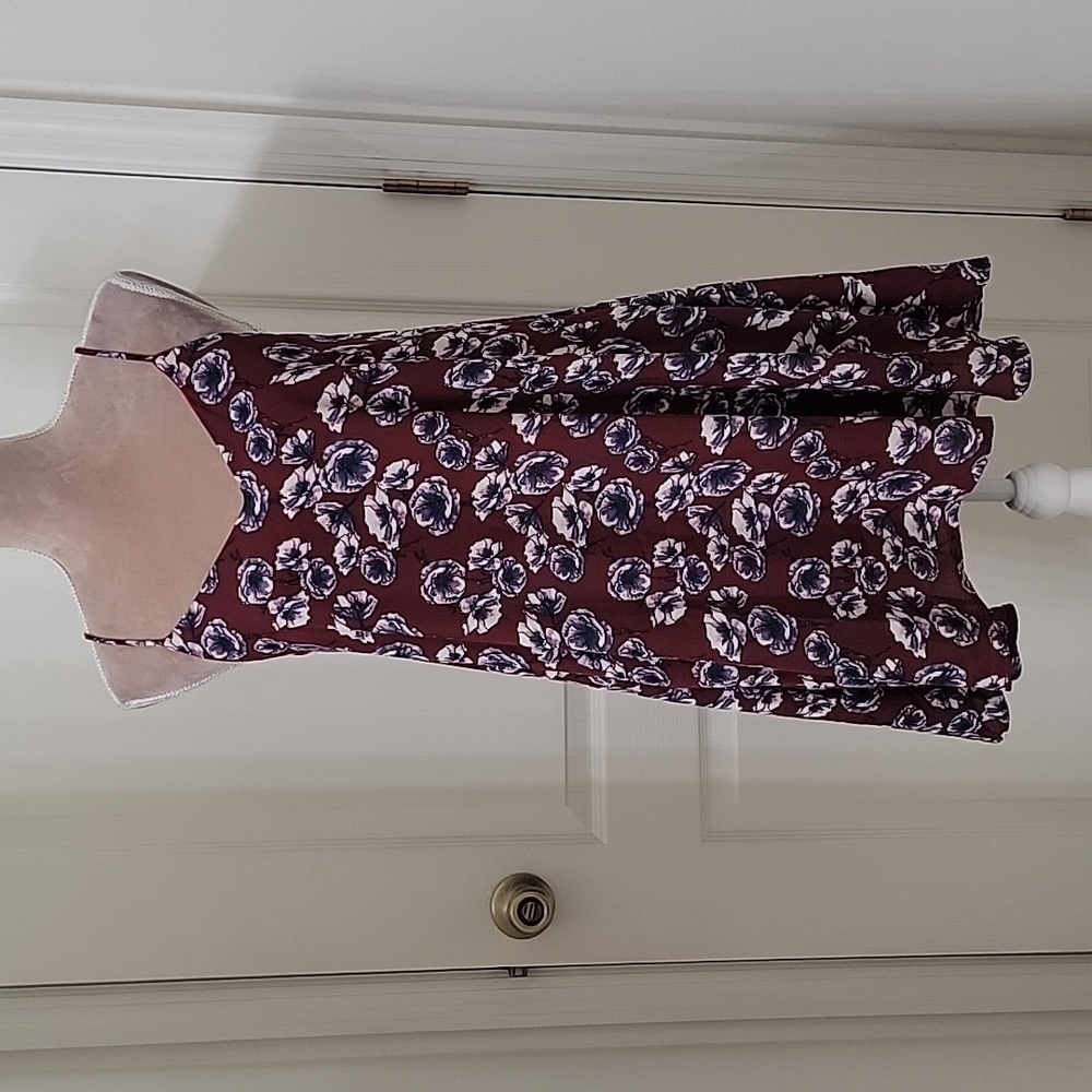 Let Them Eat Cake Size S Floral Spaghetti Strap Mini A-Line Dress